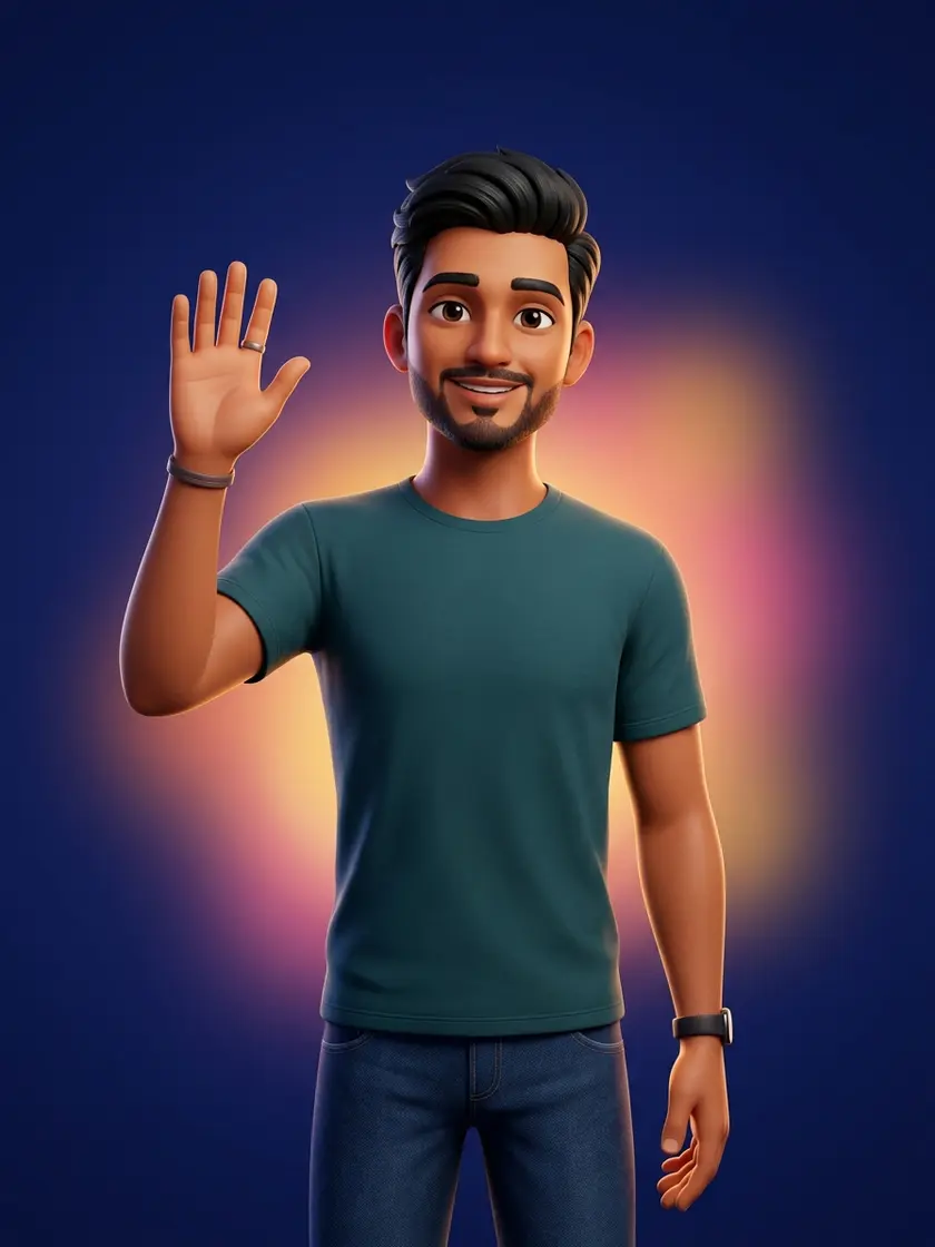 AI-generated illustration of Rajeev Rathore